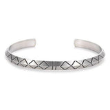 Bracelet Jonc Homme Formes Géométriques en Acier