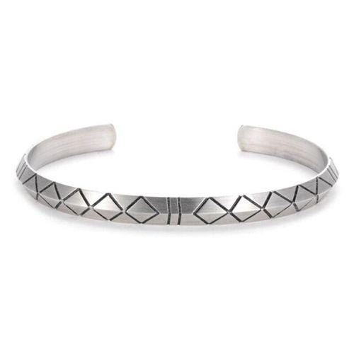 Bracelet Jonc Homme Formes Géométriques en Acier - Mon Bracelet Homme