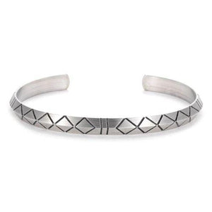 Bracelet Jonc Homme Formes Géométriques en Acier - Mon Bracelet Homme
