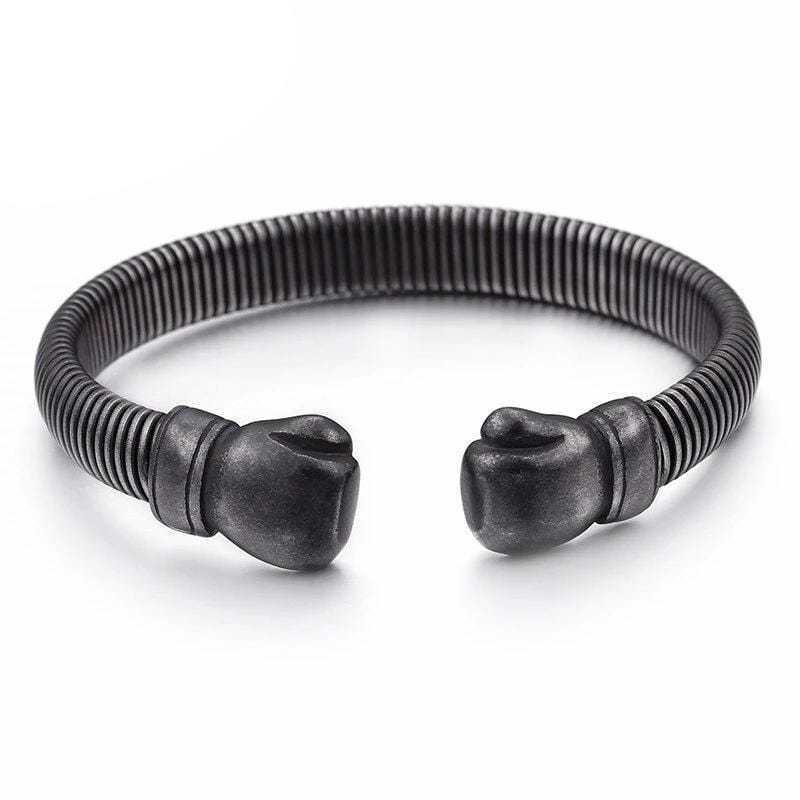 Bracelet Jonc Homme Gant de boxe en Acier - Mon Bracelet Homme