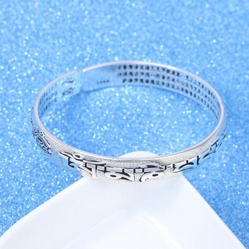 Bracelet Jonc Homme Gravure Bouddhiste - Mon Bracelet Homme