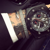 Bracelet Jonc Homme Hache en Acier - Mon Bracelet Homme