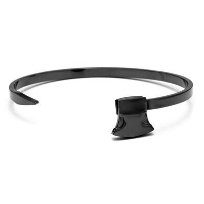 Bracelet Jonc Homme Hache en Acier - Mon Bracelet Homme