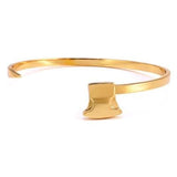 Bracelet Jonc Homme Hache en Acier