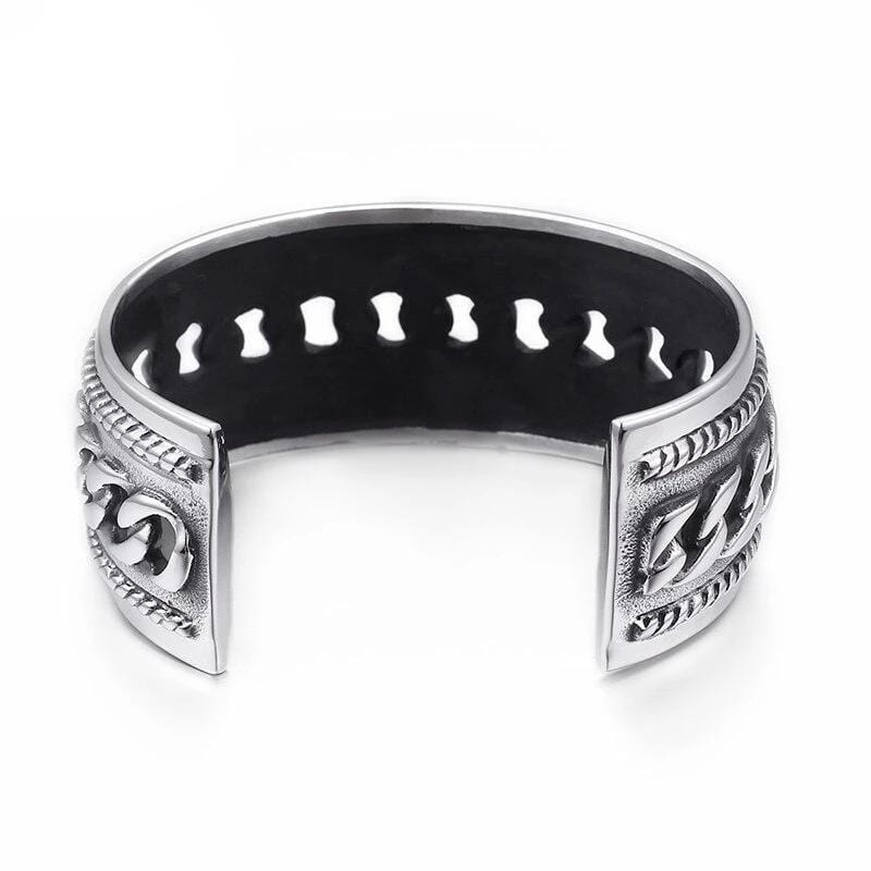 Bracelet Jonc Homme Large en Acier - Mon Bracelet Homme