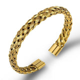 Bracelet Jonc Homme Luxe en Acier