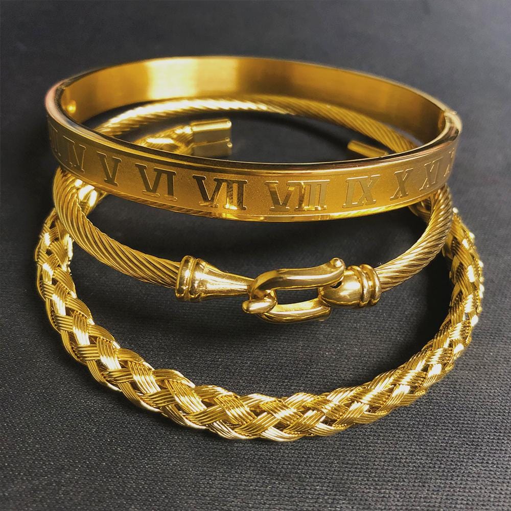 Bracelet Jonc Homme Luxe en Acier - Mon Bracelet Homme