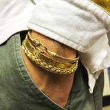 Bracelet Jonc Homme Luxe en Acier - Mon Bracelet Homme