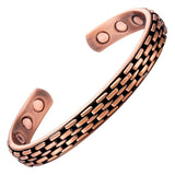 Bracelet Jonc Homme Magnétique en Cuivre Pur