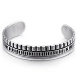 Bracelet Jonc Homme Manchette en Acier - Mon Bracelet Homme