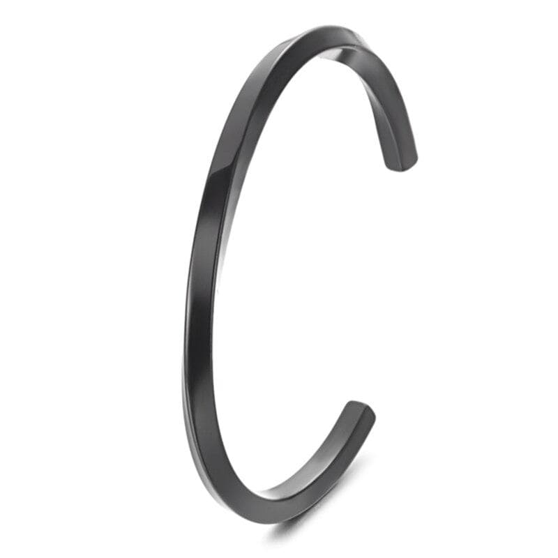 Bracelet Jonc Homme Noir - Mon Bracelet Homme