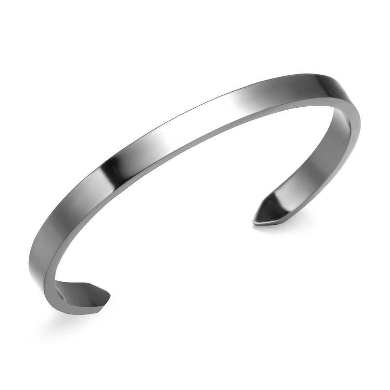 Bracelet Jonc Homme Ouvert en Acier - Mon Bracelet Homme
