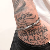 Bracelet Jonc Homme Spirale en Argent 925 - Mon Bracelet Homme