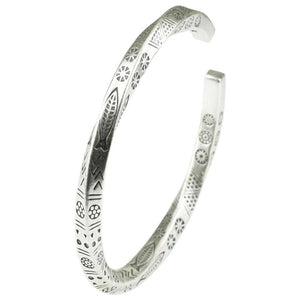 Bracelet Jonc Homme Spirale en Argent 925 - Mon Bracelet Homme