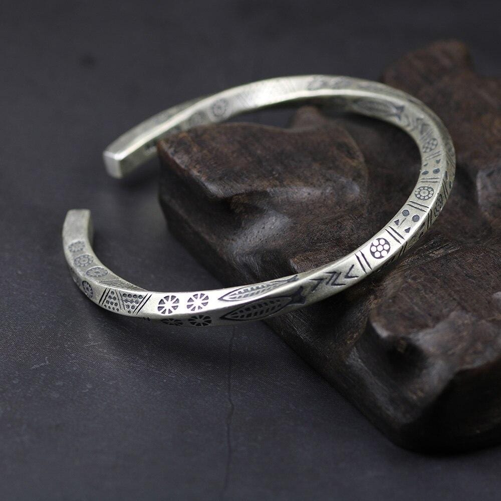 Bracelet Jonc Homme Spirale en Argent 925 - Mon Bracelet Homme