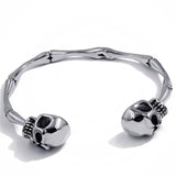 Bracelet Jonc Homme Squelette en Acier - Mon Bracelet Homme