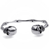Bracelet Jonc Homme Squelette en Acier - Mon Bracelet Homme