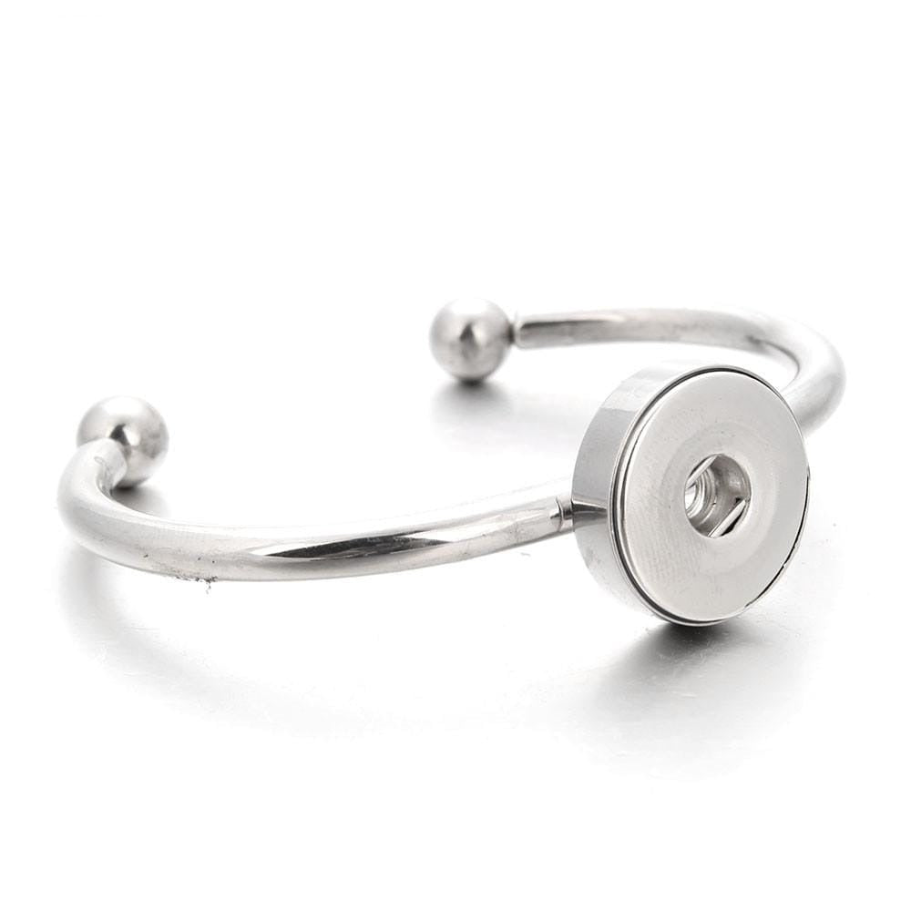 Bracelet Jonc Homme Style "Boutons-pression" - Mon Bracelet Homme
