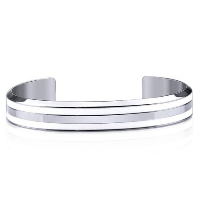 Bracelet Jonc Homme Surface Lisse en Acier - Mon Bracelet Homme