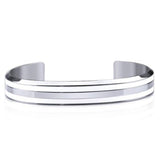 Bracelet Jonc Homme Surface Lisse en Acier - Mon Bracelet Homme