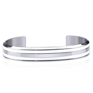 Bracelet Jonc Homme Surface Lisse en Acier - Mon Bracelet Homme
