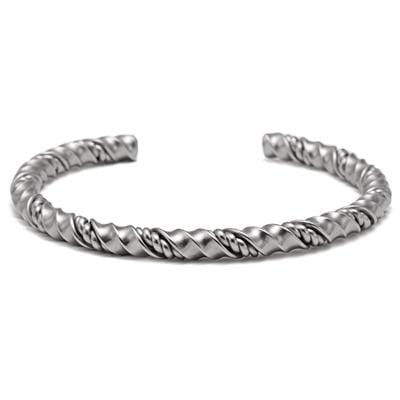 Bracelet Jonc Homme Torque Viking en Acier - Mon Bracelet Homme