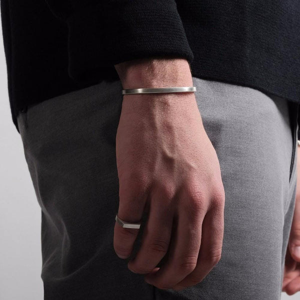 BRACELET CÂBLE ACIER NOIR HOMME - (JONC) main image 1
