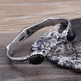 Bracelet Jonc Tête de Mort en Acier - Mon Bracelet Homme