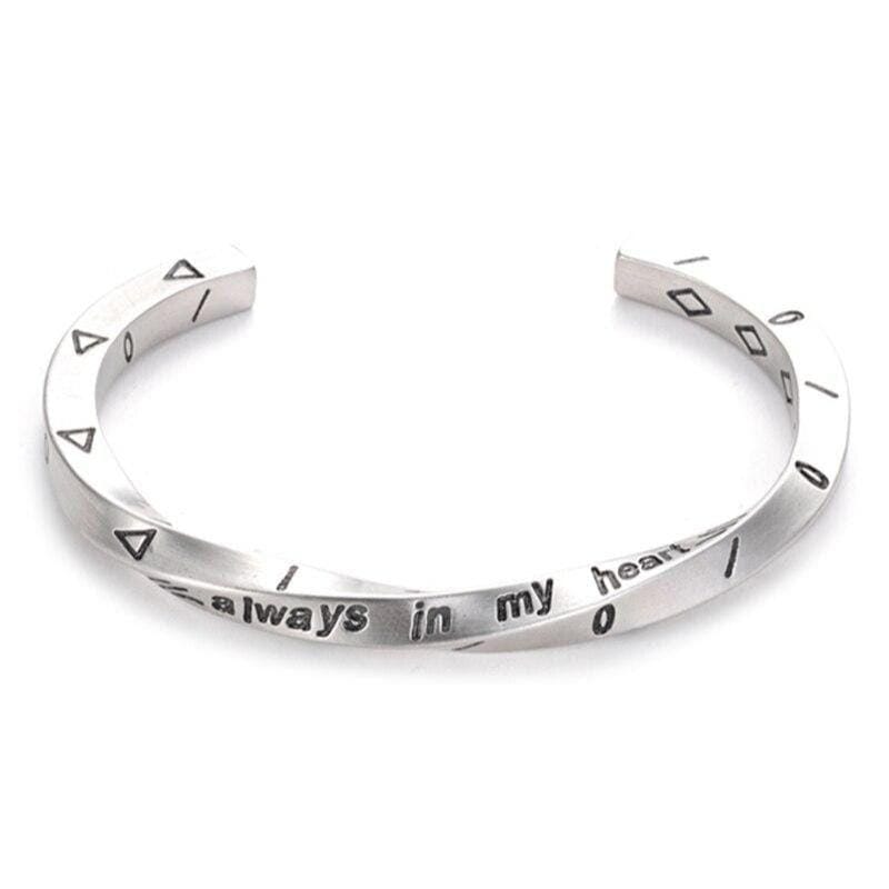 Bracelet Jonc Torsadé Homme en Acier - Mon Bracelet Homme