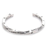Bracelet Jonc Torsadé Homme en Acier - Mon Bracelet Homme