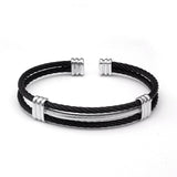 Bracelet Jonc Tressé en Acier - Mon Bracelet Homme