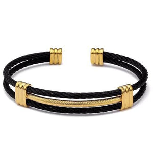 Bracelet Jonc Tressé en Acier - Mon Bracelet Homme