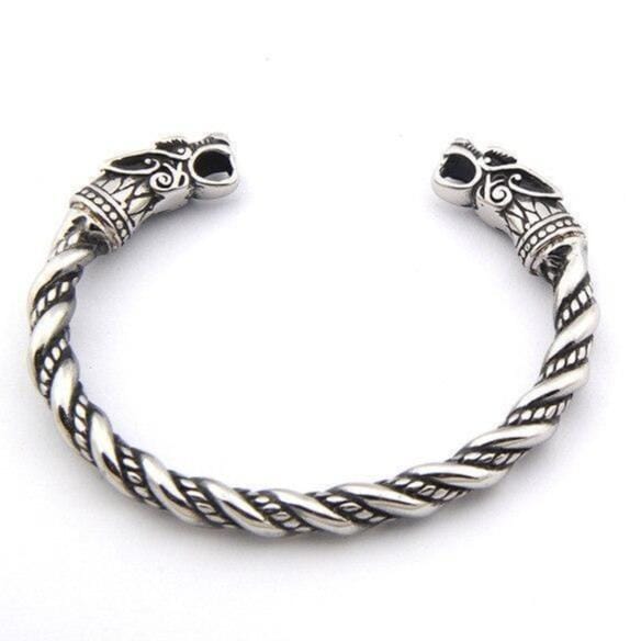 Bracelet Jonc Viking Antique en Acier - Mon Bracelet Homme