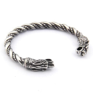 Bracelet Jonc Viking Antique en Acier - Mon Bracelet Homme