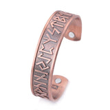 Bracelet Jonc Viking Bronze avec runes en Acier - Mon Bracelet Homme