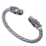 Bracelet Jonc Viking Fenrir en Acier - Mon Bracelet Homme