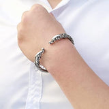 Bracelet Jonc Viking Ragnar Lodbrok en Acier - Mon Bracelet Homme