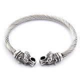 Bracelet Jonc Viking Torque en Acier
