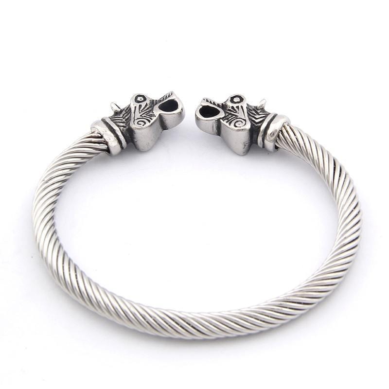 Bracelet Jonc Viking Torque en Acier - Mon Bracelet Homme