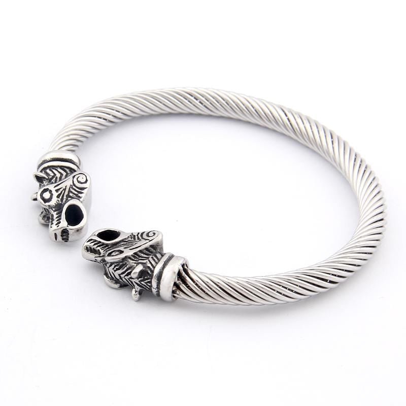 Bracelet Jonc Viking Torque en Acier - Mon Bracelet Homme