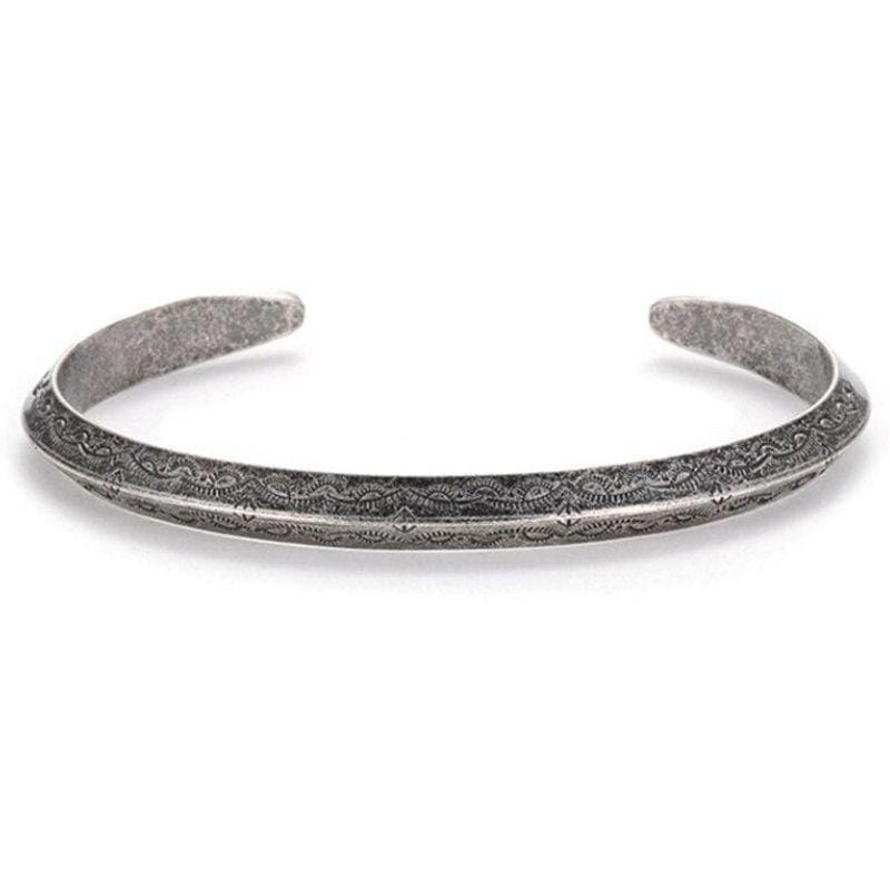 Bracelet Jonc Vintage en Acier - Mon Bracelet Homme