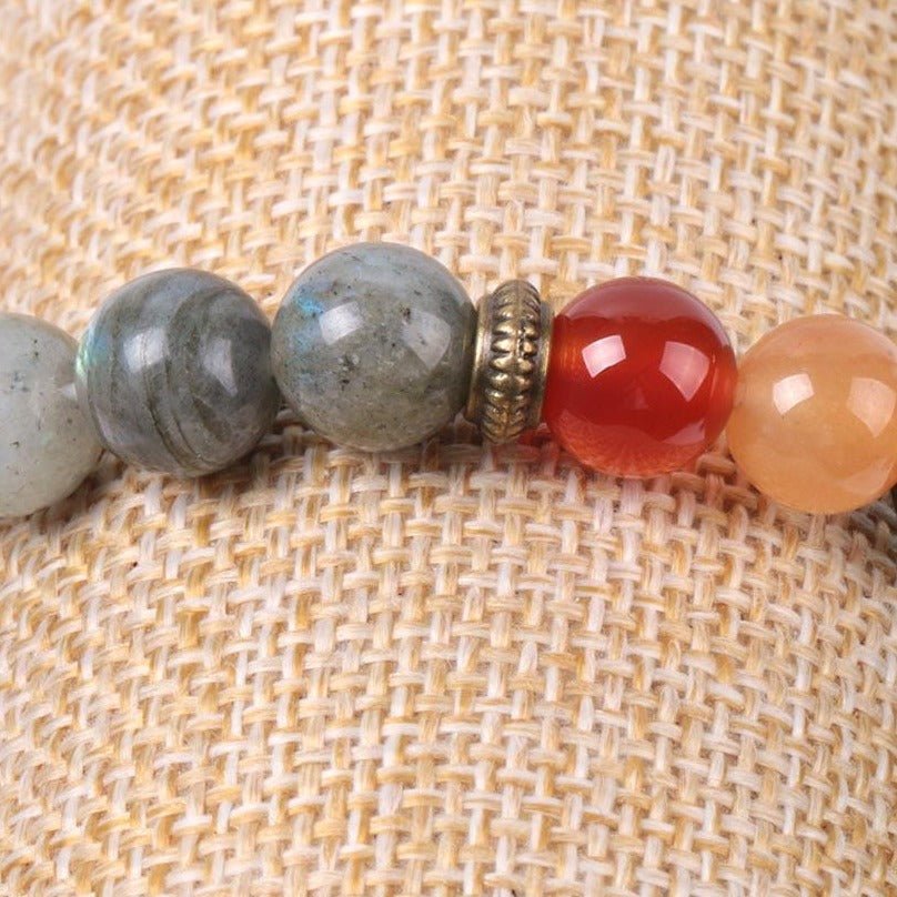 Bracelet Labradorite 7 Chakras pour Homme en Perles - Mon Bracelet Homme
