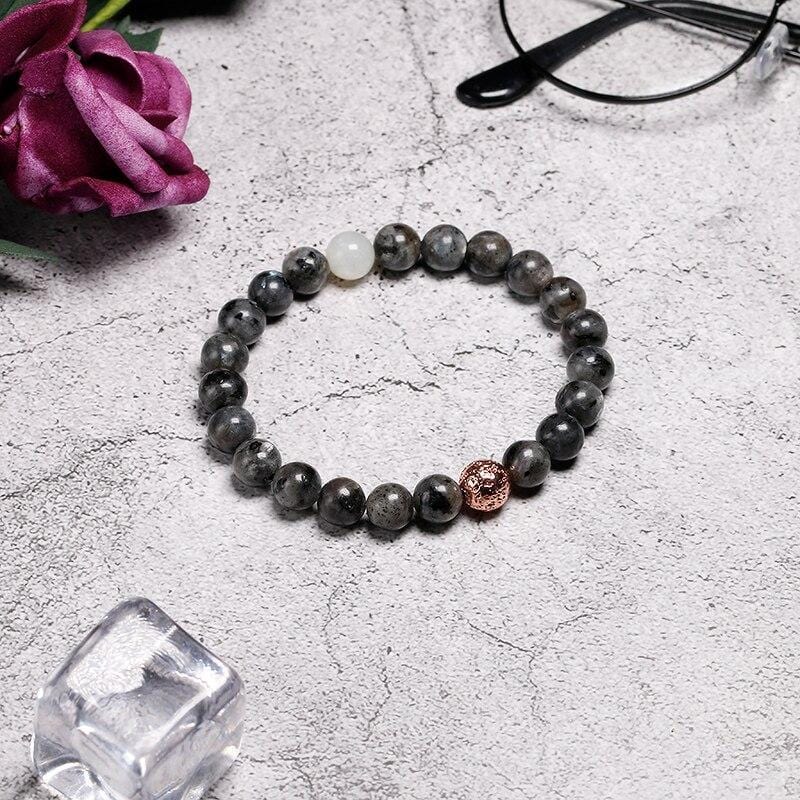 Bracelet Labradorite Naturelle pour Homme en Perles - Mon Bracelet Homme