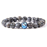 Bracelet Labradorite Signe Astrologique Lion pour Homme en Perles - Mon Bracelet Homme