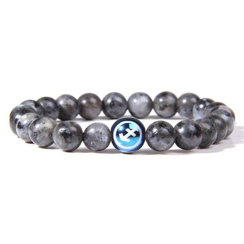 Bracelet Labradorite Signe Astrologique Sagittaire pour Homme en Perles - Mon Bracelet Homme