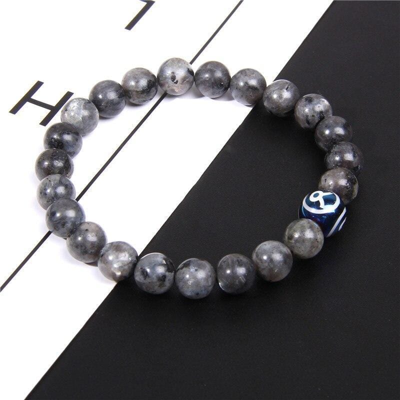 Bracelet Labradorite Signe Astrologique Taureau pour Homme en Perles - Mon Bracelet Homme