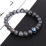 Bracelet Labradorite Signe Astrologique Verseau pour Homme en Perles - Mon Bracelet Homme