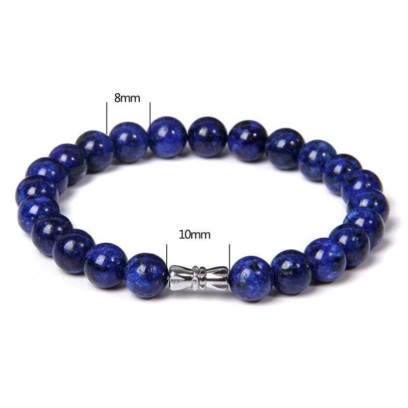 Bracelet Lapis Lazuli En Perle de 8mm - Mon Bracelet Homme