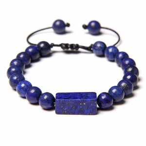 Bracelet Lapis Lazuli Naturel pour Homme en Perles - Mon Bracelet Homme