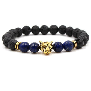 Bracelet Léopard Pierres Naturelles Homme en Perle - Mon Bracelet Homme